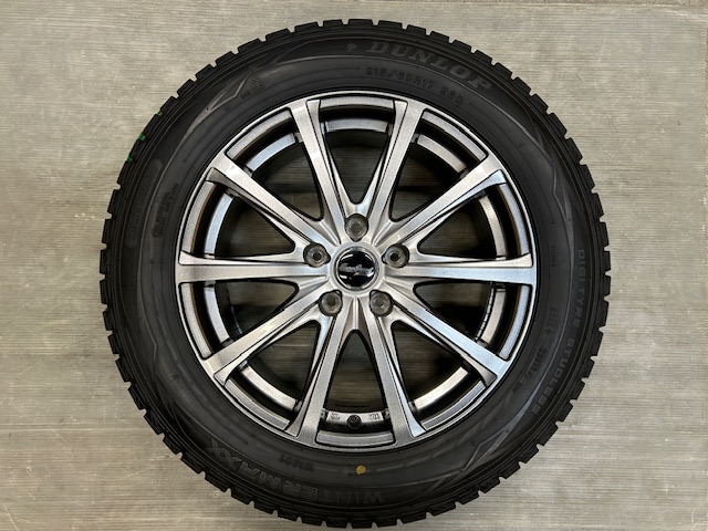 TireBox Sendai | 4本税込価格￥39600- エスティマなど 215/60R17 ダンロップ ウィンターマックス WM01 19年製  17インチ冬タイヤホイールセット スタッドレスタイヤ